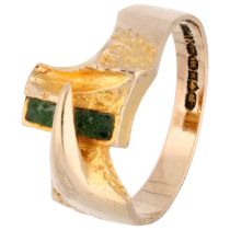 Lapponia 'Corrida' 14K Yellow gold ring set with zoisite
