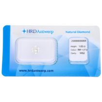 1.03 ct. Round Brilliant HRD certified natural diamond