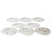 Christofle presentation plates (8), Paris 1990-2000, silver-plated