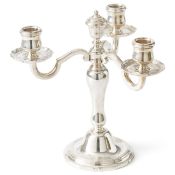 Christofle candelabrum, Gallia Collection, Paris 1990-2000, silver plated