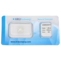 1.45 ct. Old Mine Cut HRD certified natural diamond