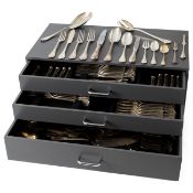 Christofle cutlery set (105), model Marly, Paris 1980-1990, silver-plated