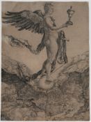 A. Dürer. Nemesis (Das große Glück). 1502. Kupferstich.