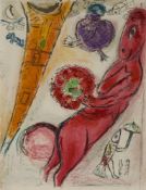 Marc Chagall. La tour Eiffel à l'ane 1954 / Saint-Germain-des-Prés 1954 / Moses empfängt die Gesetze
