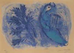 Marc Chagall. Ohne Titel (Couverture pour la Bible). 1956. Farblithographie.