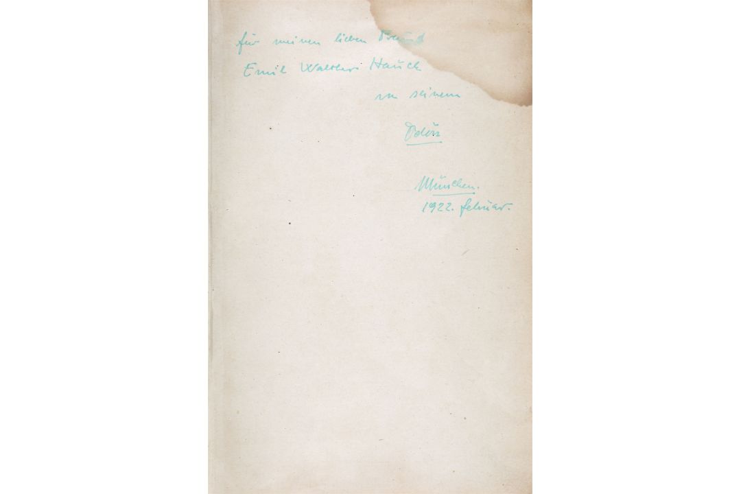 Ö. v. Horváth, Das Buch der Tänze. München 1922. - With a personal dedication by the author. - Image 2 of 2