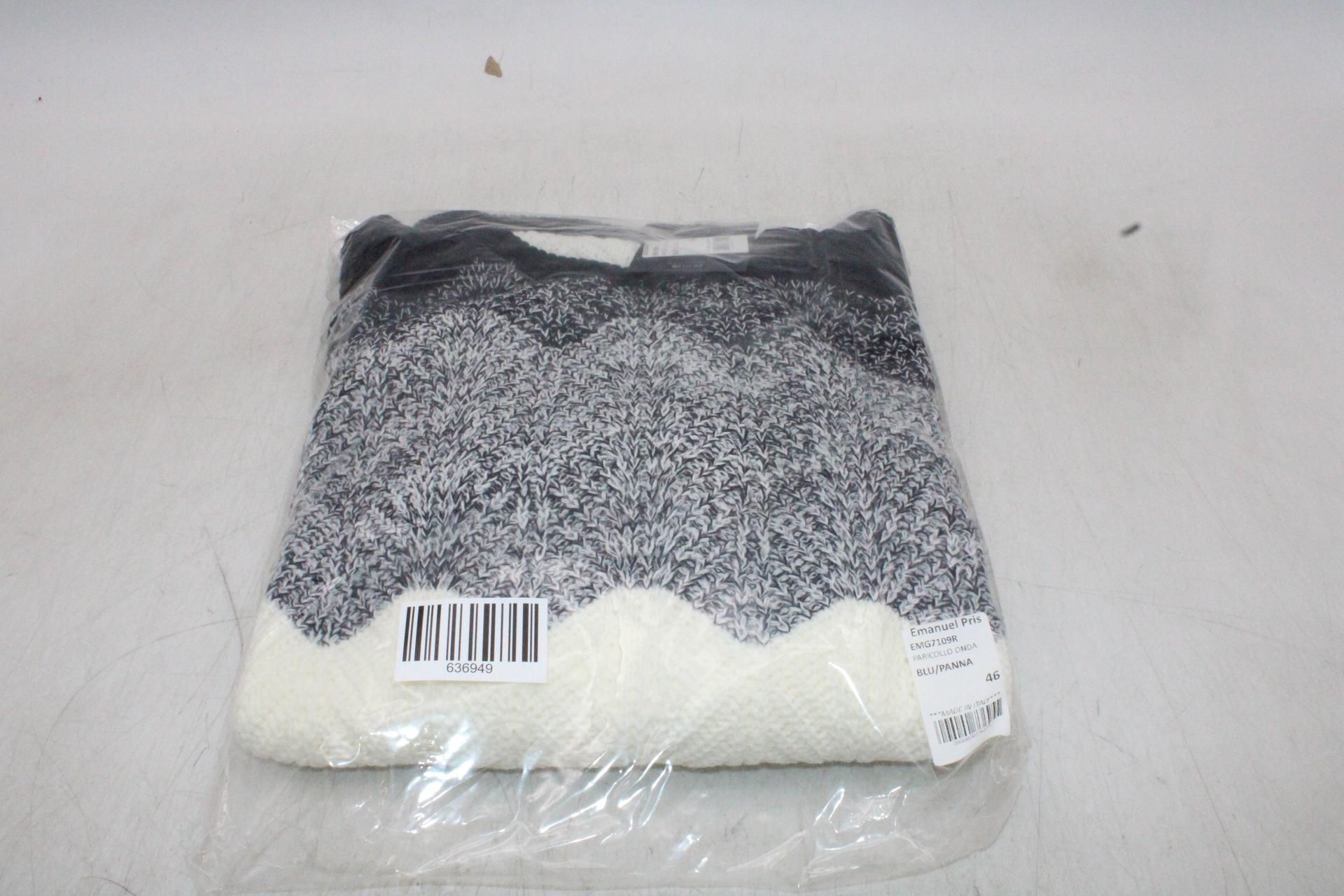 Emanuel Pris Children's EMG7109B Knitted Sweater, Navy/Grey/White, EU 26