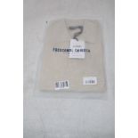 Frescobol Carioca Vidal Linen Short Sleeve Buttoned Polo Shirt, Ecru, Size M