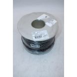 Pecso 3183Y 1.0mm² PVC Round Flexible Cable, Black, 100M