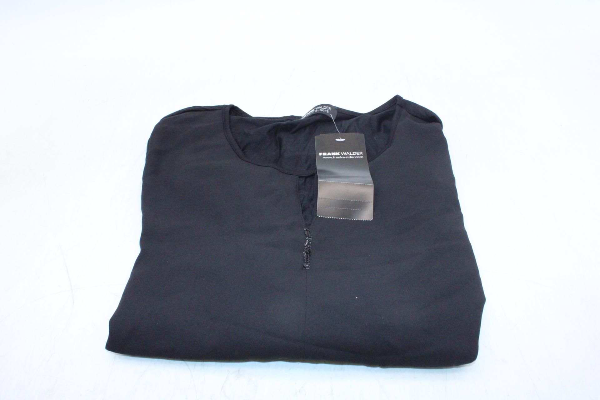 Frank Walder Midnight Spirit Blouse Shirt, Black, Size 12