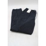 Eden Park Paris Seersucker Striped Trousers, Marine/Grey, Size M