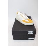 KHV Concept Women's Ace Trainers, Cream/Yellow, UK 3, Slight Marks to Sole