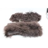 Varenne Mongolian Fur Bra Top & Skirt