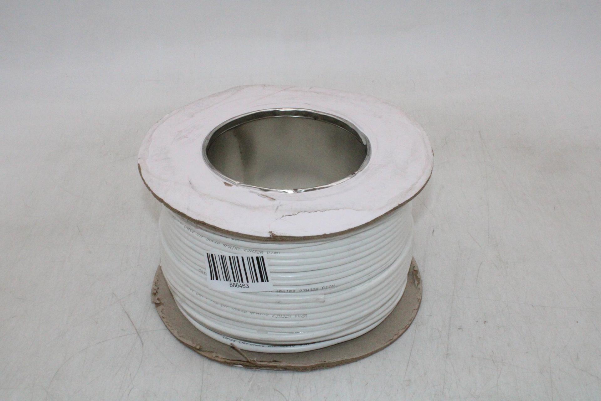 Pro-Power PP7107, Category 5E Network Cable UTP, White, 100M, Reel Damaged