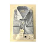 Four Woods of Shropshire Men's Shirts, Light Blue, Size 16.5