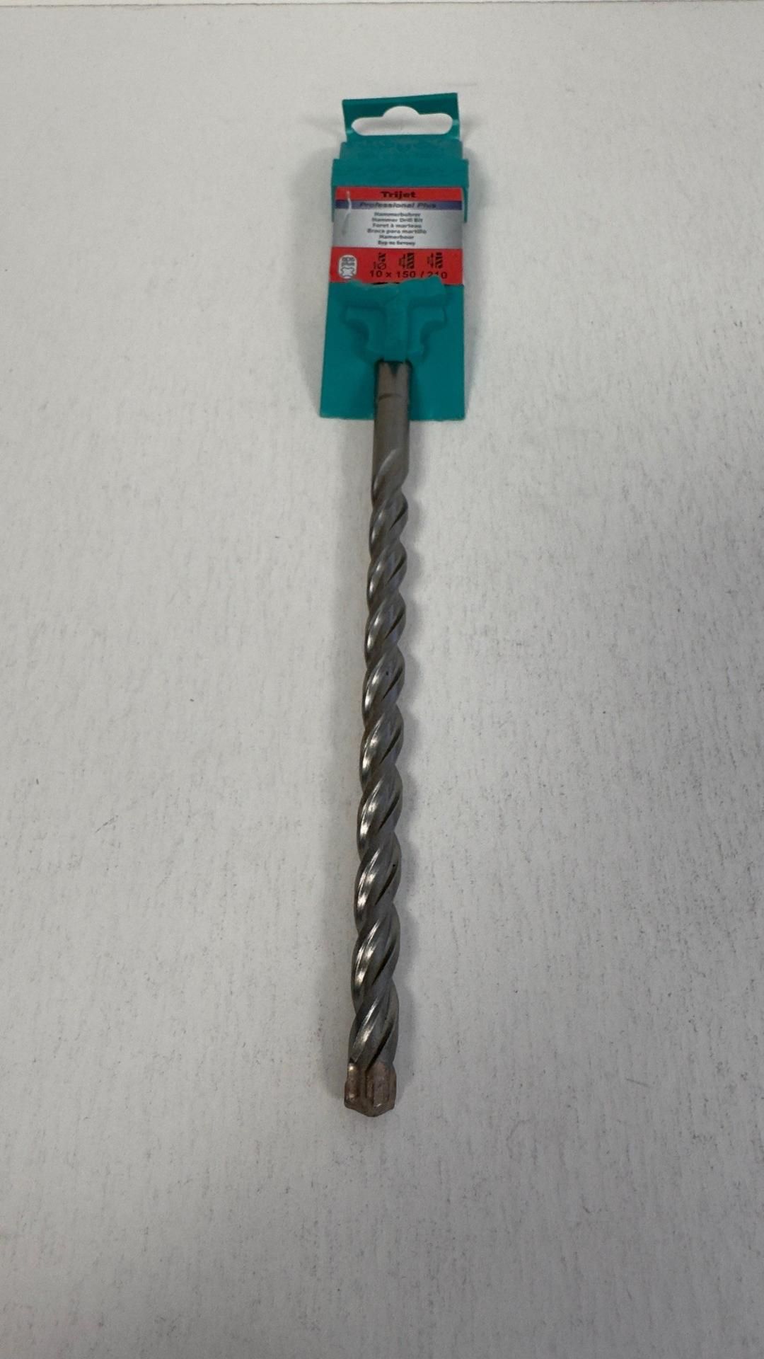 Four Heller 26761 SDS-Plus Trijet Hammer Drill Bit, Silver, 10 X 210/150 Mm