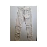 Aglini Women's Jeans, Cream, Size 29. Some Dirty Marks