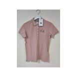 La Martina Women's Short Sleeved Polo Shirt, Rose Smoke, Brand Size 2