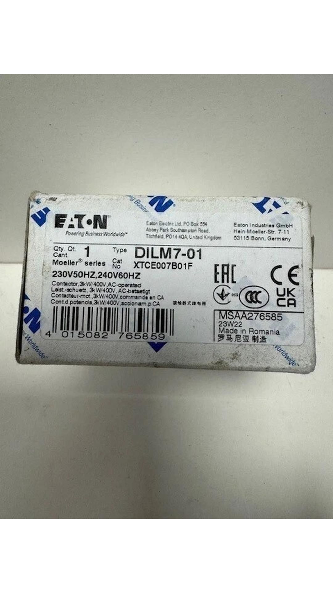 Four Eaton 276585 Power Contactor 3 Pole 1 N/3 KW/400 V/AC3