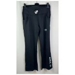 Six Modestly Active London Women's Active Fit Trousers, Black/White, Large