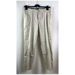 Two M.E.N.S Modern Collection Madison Trousers, Cream, Size 50