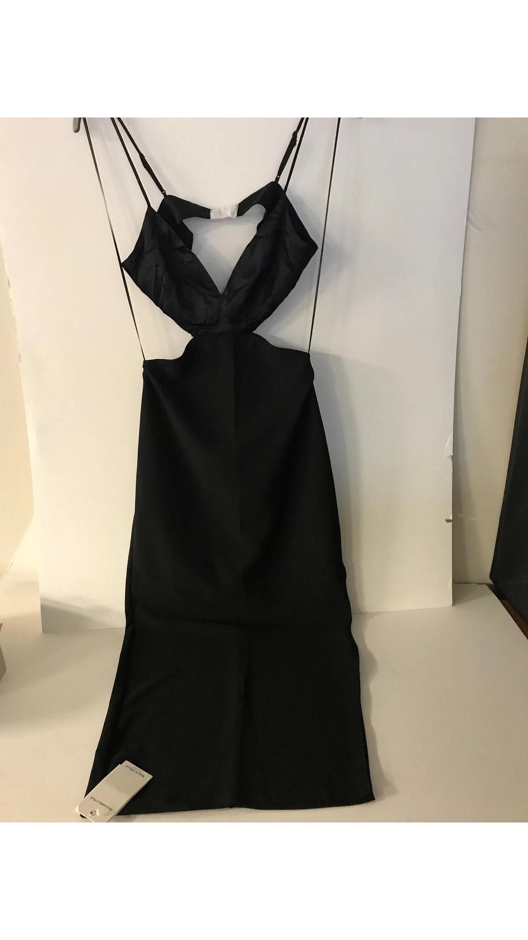 Abercrombie Finch Women's Black Cut Out Maxi Dress, Medium