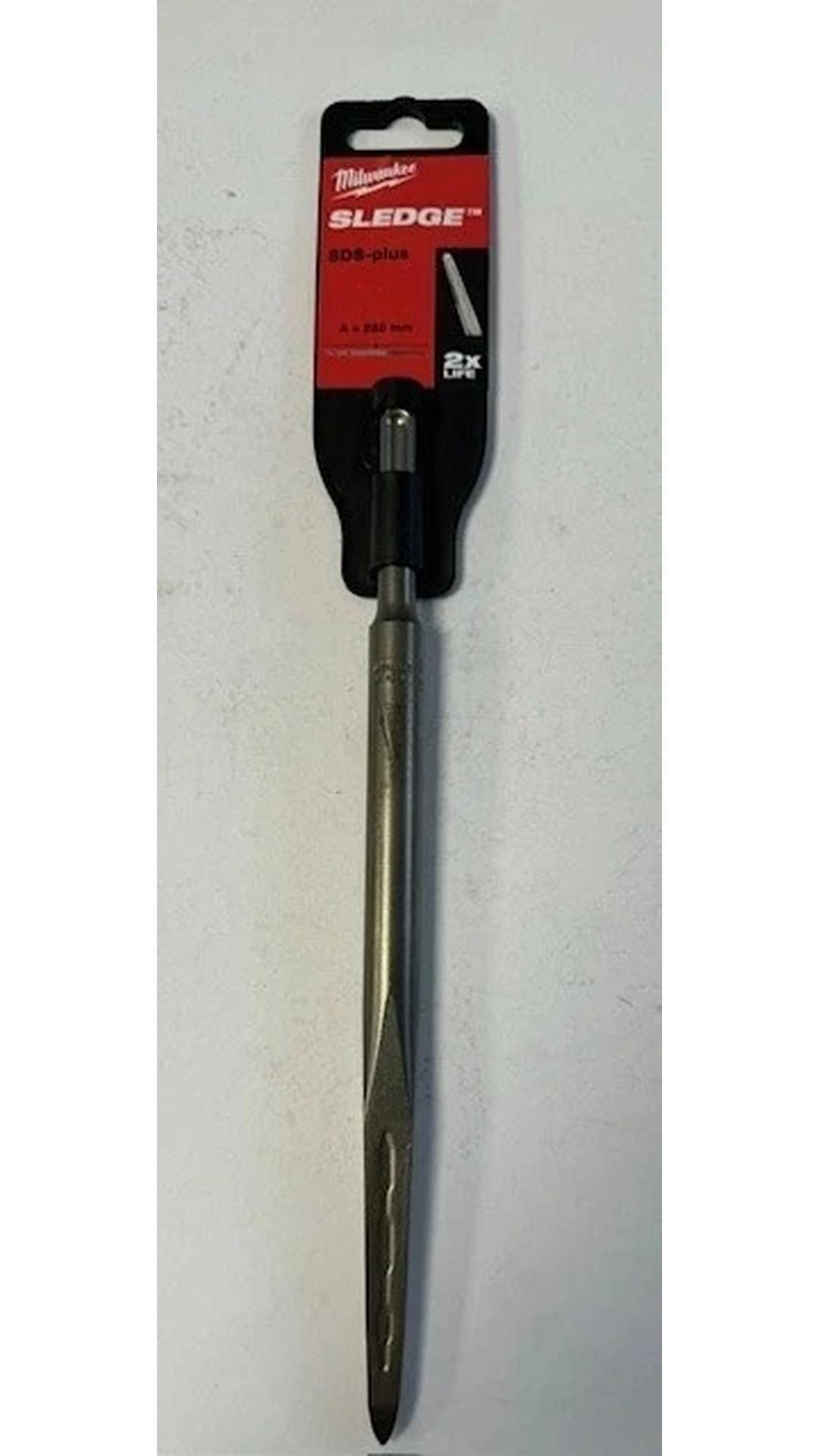 Three Milwaukee TTI 4932478262 Sledge SDS-Plus-250 Mm-4932478262, Black