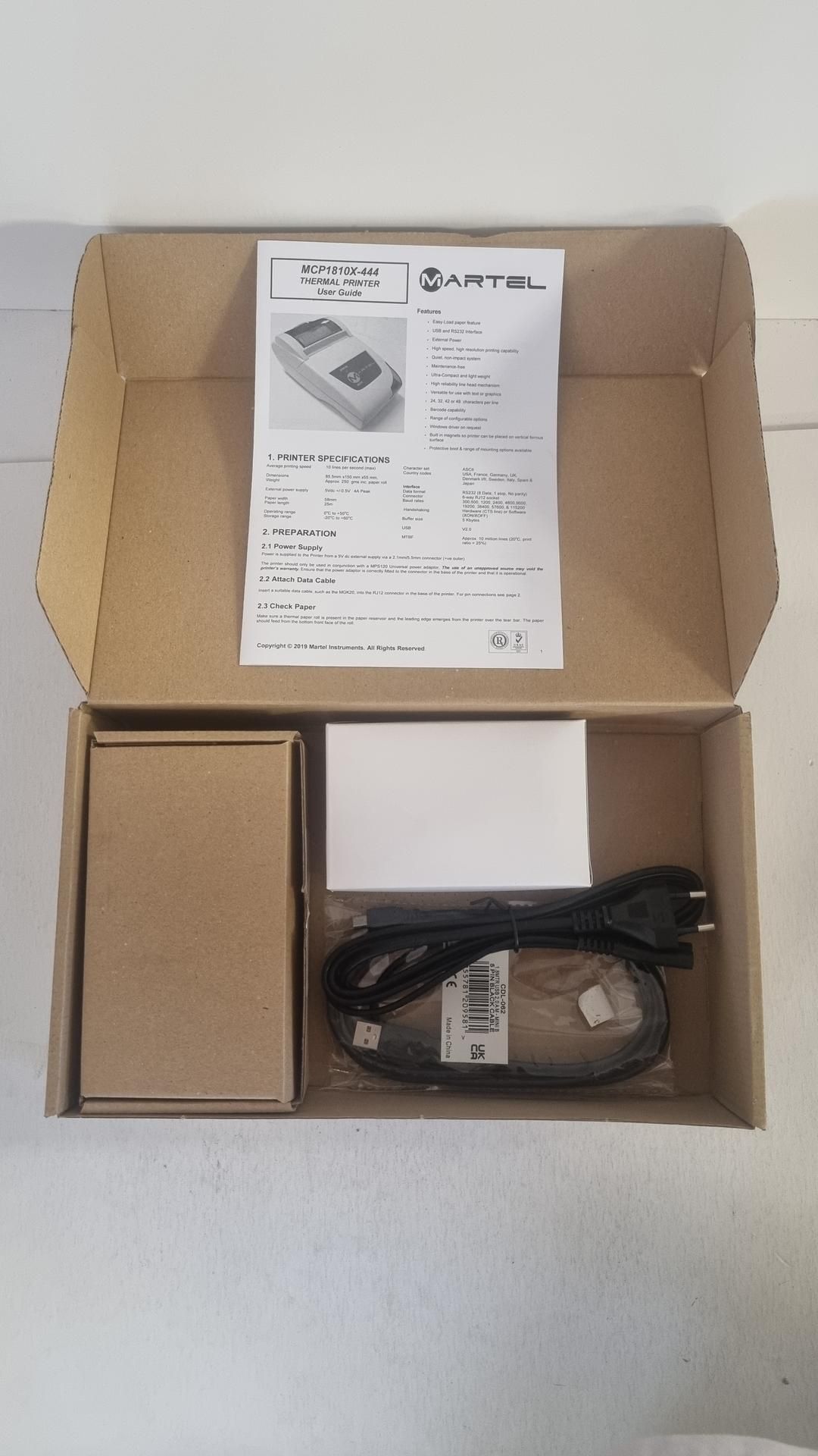 Five Martel MCP1810X 444K Thermal Printers