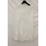 At Dawn Linen Long Skirt, White, Small