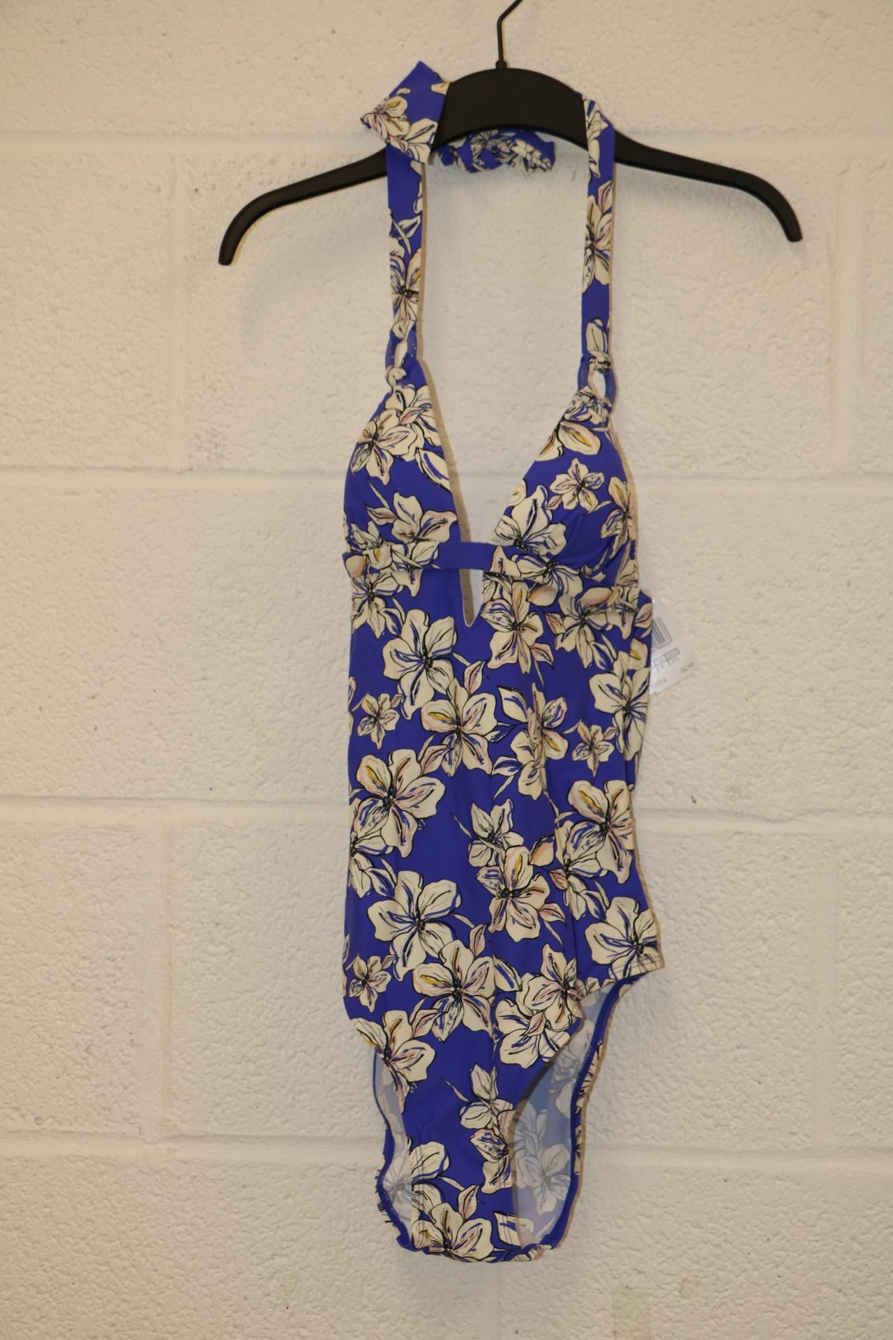 Aubade Paris Parfums D'Ete Swimsuit, Floral Blue, UK M