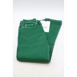 Jeanerica Women's CW002 Classic Fit Jeans, Leauge Green, Size 27/34