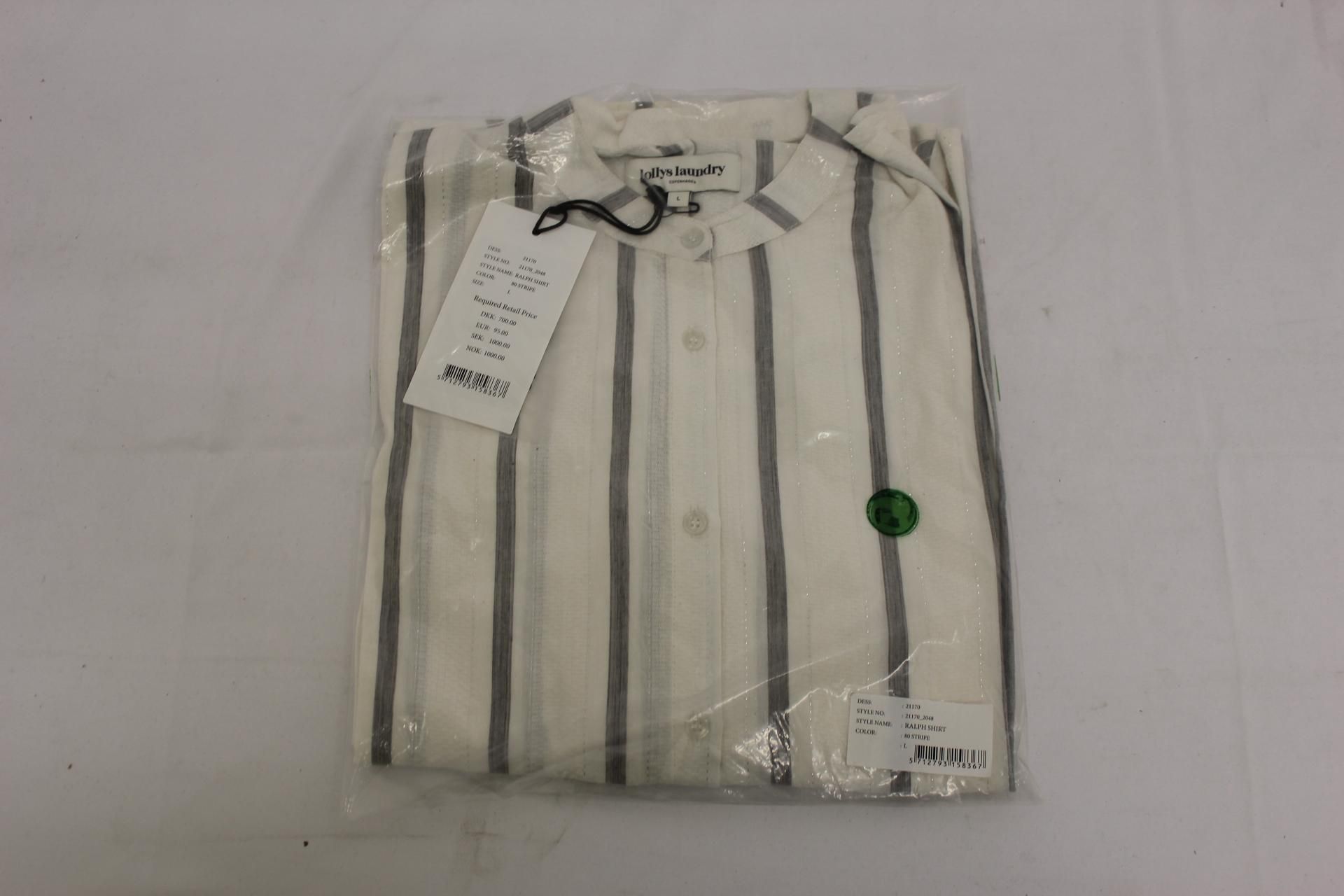 Four Lollys Laundry Ralph Shirts, Stripe to include 1x Size XS, 1x Size S, 1x Size M, 1x Size L