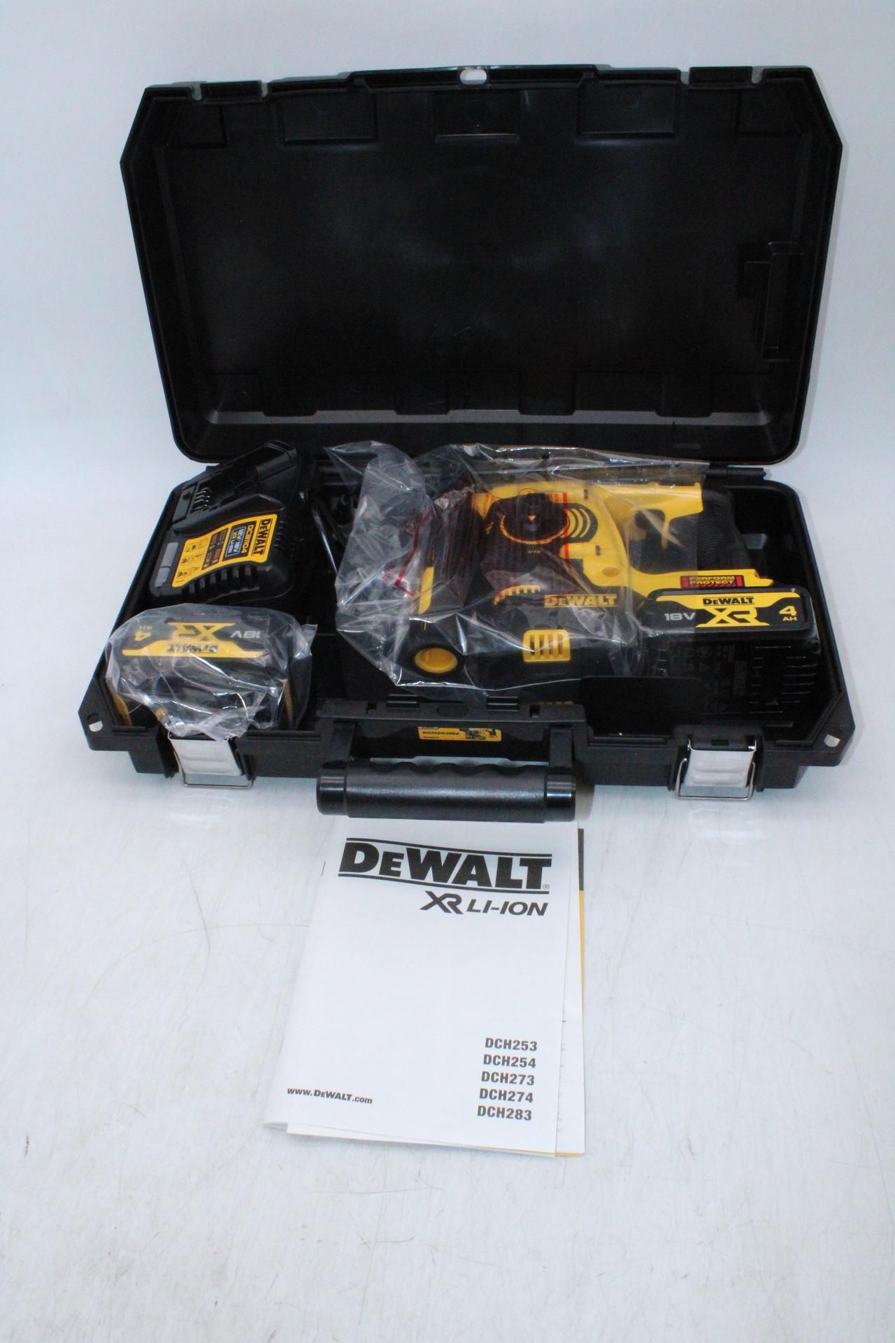 DeWalt DCH253M2 18v XR Cordless SDS+ Hammer Drill, Includes 2x 4.0Ah Batts & Charger