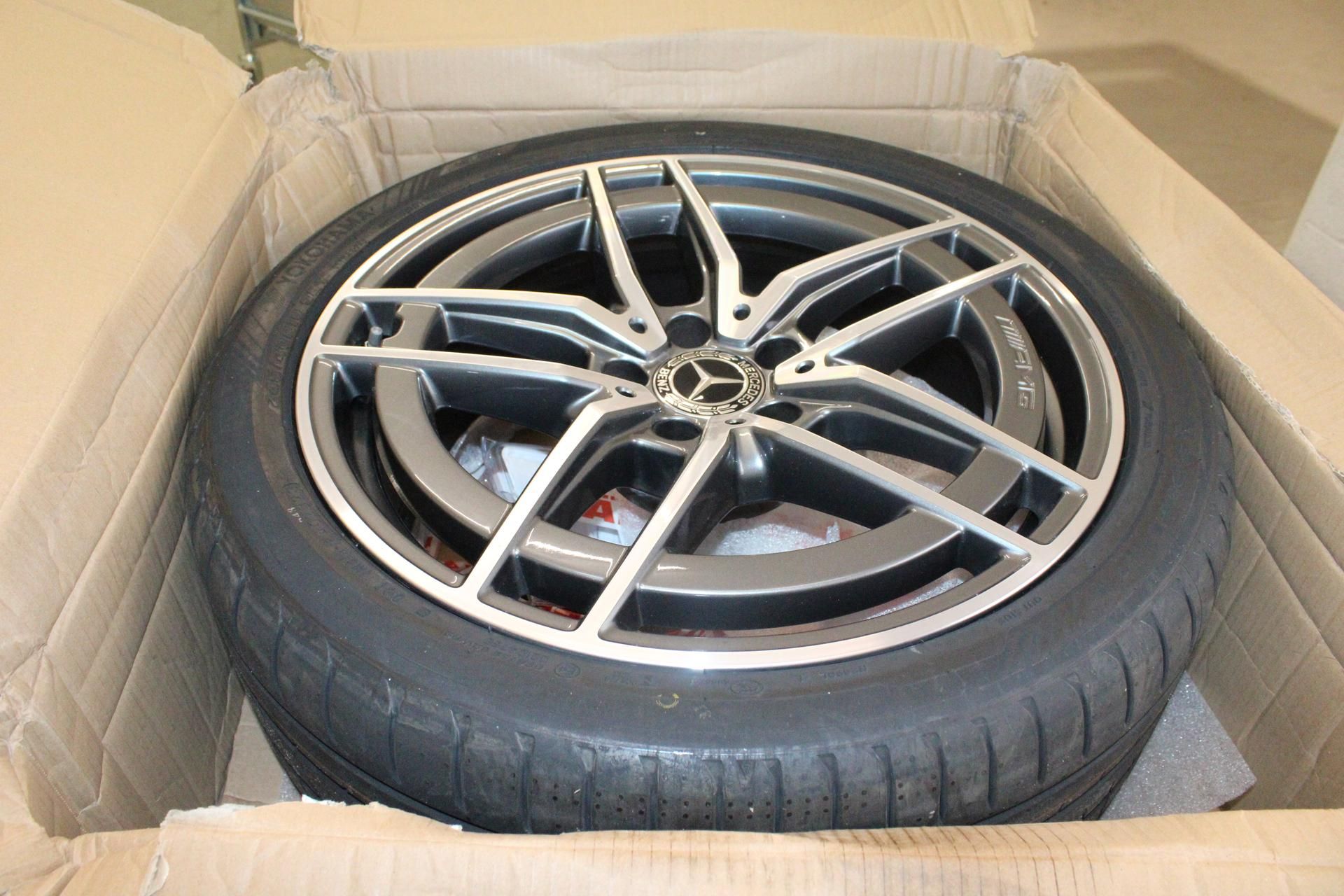 Performance Wheels Mercedes AMG A2134016800 5 Double Spokes Alloy Wheel with Yokohama Advan Sport Ty