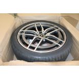 Performance Wheels Mercedes AMG A2134016700 5 Double Spokes Alloy Wheel with Yokohama Advan Sport Ty