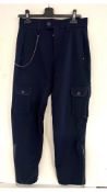 High Tech Legit Cargo Style Pants, Navy, Size UK 12, No Tags