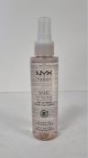 Five NYX Professional Bare with Me Prime Sprays