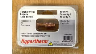 Five Packs of Hypertherm 120926 Plasma Cutting Electrode, 5 Per Pack