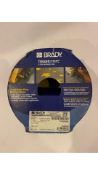 Brady Toughstrip Floor Marking Tape, Red and White, 2inch X 100 Ft