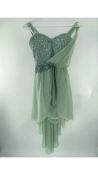 Weissman Women's Showtime Dress, 14714, Sage, Small.