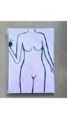 Two Frances Costelloe Eve with Apple Giclée Print A4, Pink