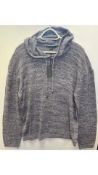John Varvatos Men's Hooded Sweater Y2802W2-BUB2, Purple Haze, Size L
