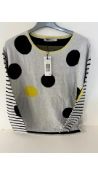 Oui Women's Long Sleeve Spotty Multicoloured Jumper, UK 42
