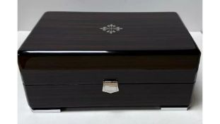 Patek Philippe Geneve Watch Box, Brown, 10.5 X 7.5