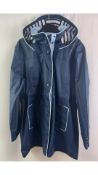 Two Captain Corsaire Women's Regate Lined Raincoat, Navy Blue, Size UK 16