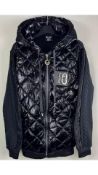Tatu Women's Diamonte Trim Jogging Set, Black, Size 42 Top and Size 38 Bottoms