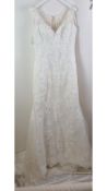 Laddybird Wedding Dress 421060, Ivory/Nude, Size EU 46