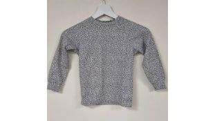 Three Mingo Kids Dots Long Sleeved T-Shirt, Black, White, Size 6-8 Years