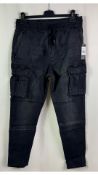 Elwood Men's Slim Cargo Pant, Charcoal, Size L
