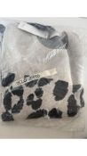 Oui Women's Bold Animal Print Jumper, Beige, Size 18
